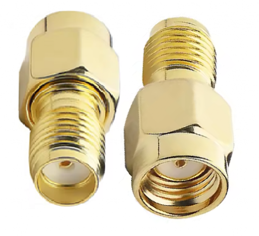 Adaptador Coaxial RF SMA F x RP SMA M